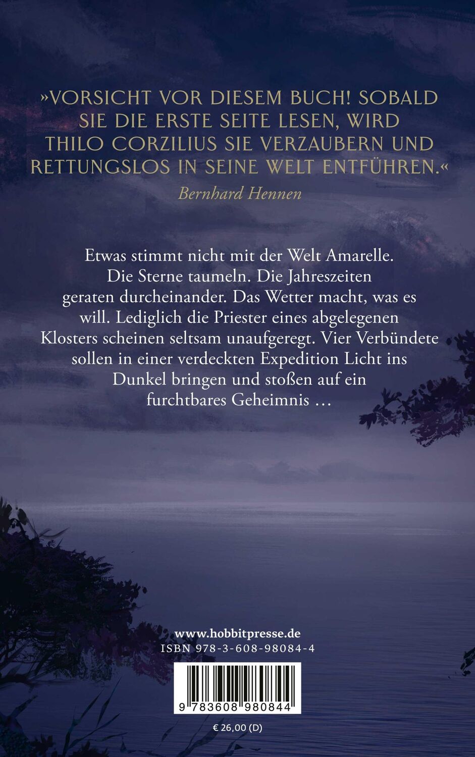 Rückseite: 9783608980844 | Die Lüge von Feuer und Ewigkeit | Thilo Corzilius | Buch | 633 S.