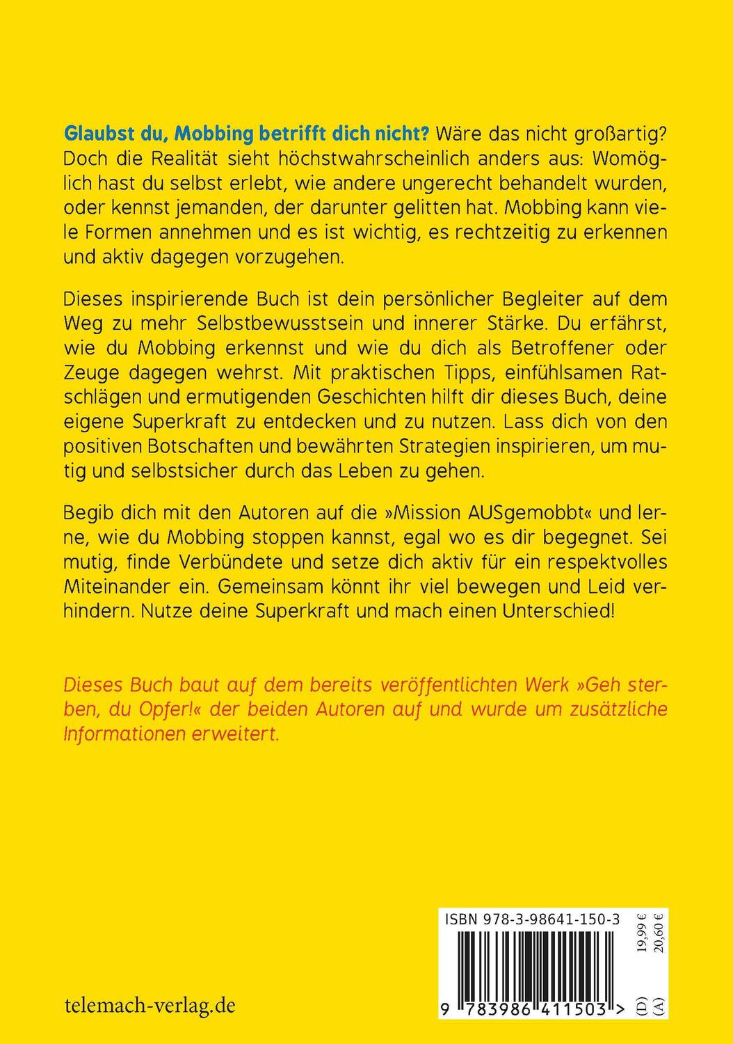 Rückseite: 9783986411503 | Mut ist deine Superkraft | Marcell Engel (u. a.) | Taschenbuch | 2024