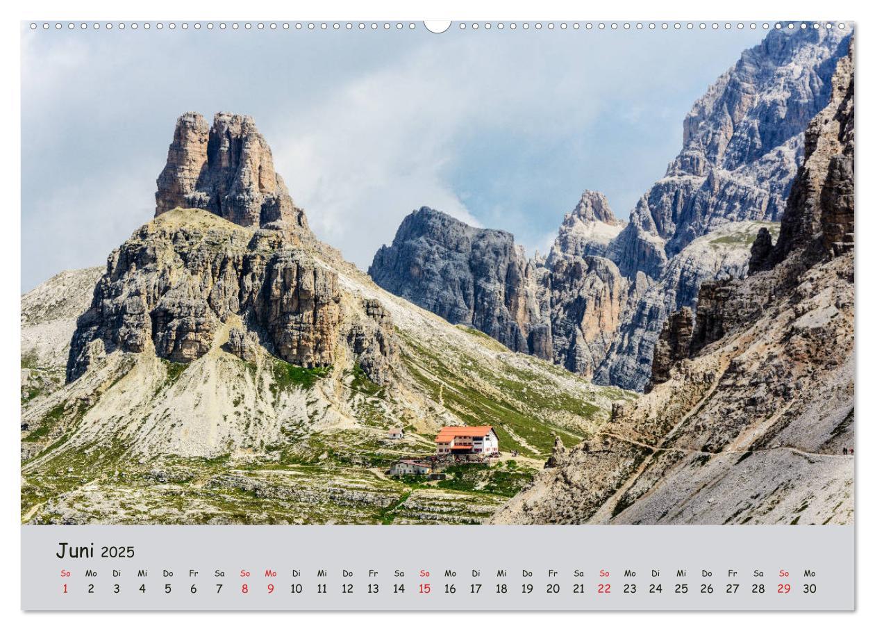 Bild: 9783435289721 | Wandern in den Dolomiten (Wandkalender 2025 DIN A2 quer), CALVENDO...