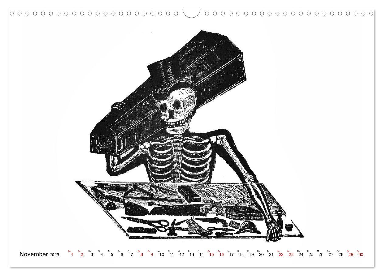 Bild: 9783435105397 | Calaveras - Totenköpfe und Skelette (Wandkalender 2025 DIN A3...