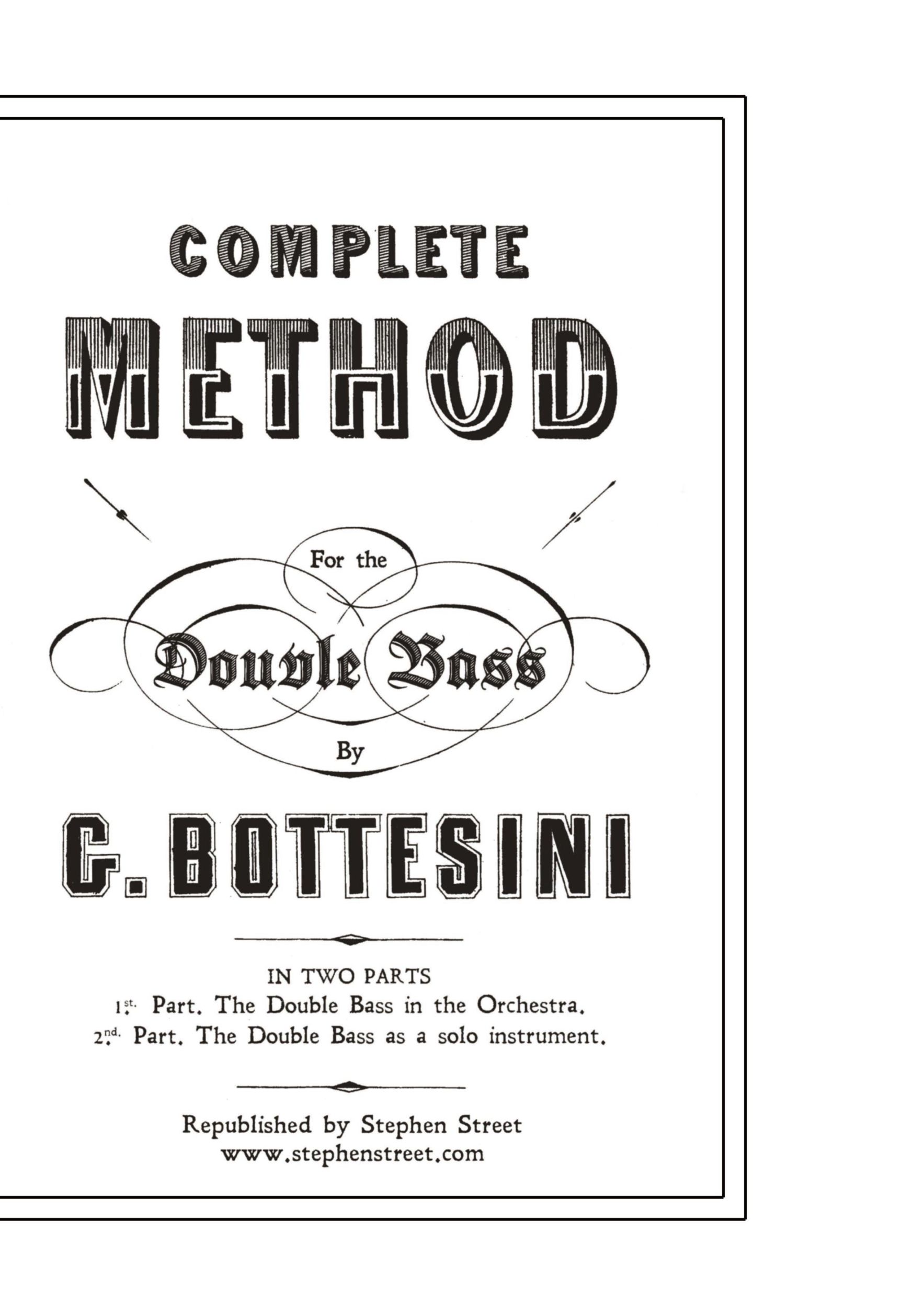 Cover: 9781999866457 | Complete Method for the Contre-Basse (Double Bass) | Bottesini | Buch