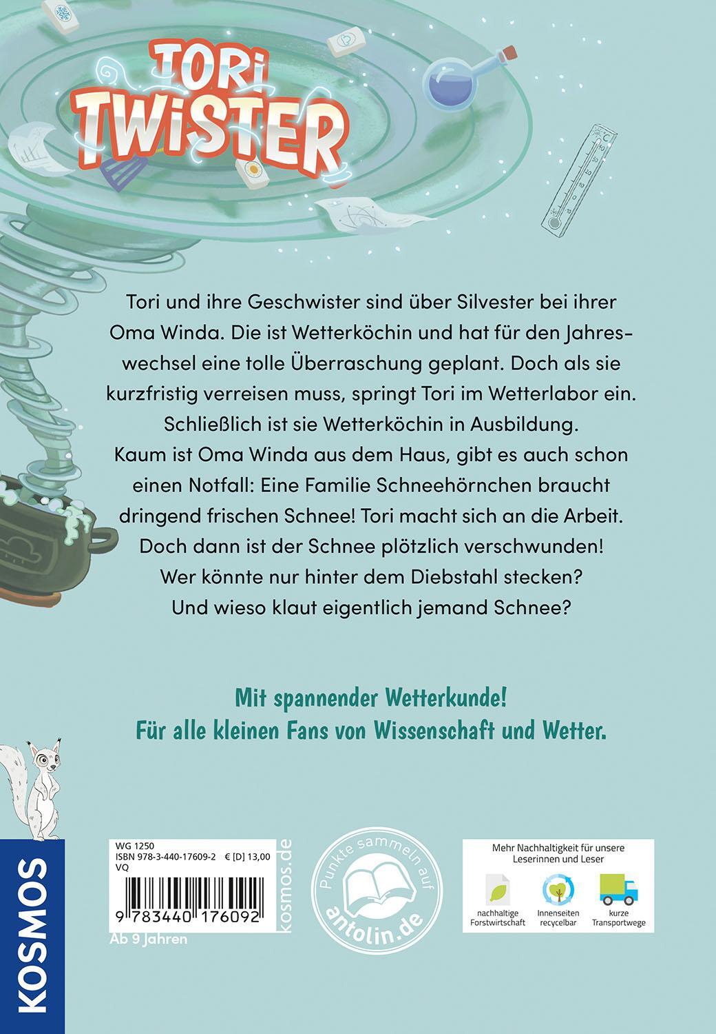 Rückseite: 9783440176092 | Tori Twister. Eiskalt erwischt | Marikka Pfeiffer | Buch | 176 S.