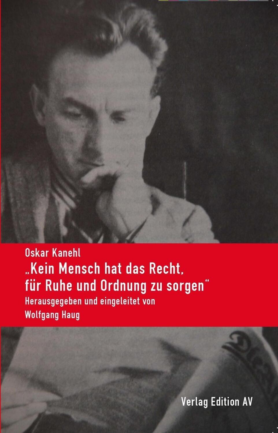 Cover: 9783868411461 | 'Kein Mensch hat das Recht, für Ruhe und Ordnung zu sorgen' | Kanehl