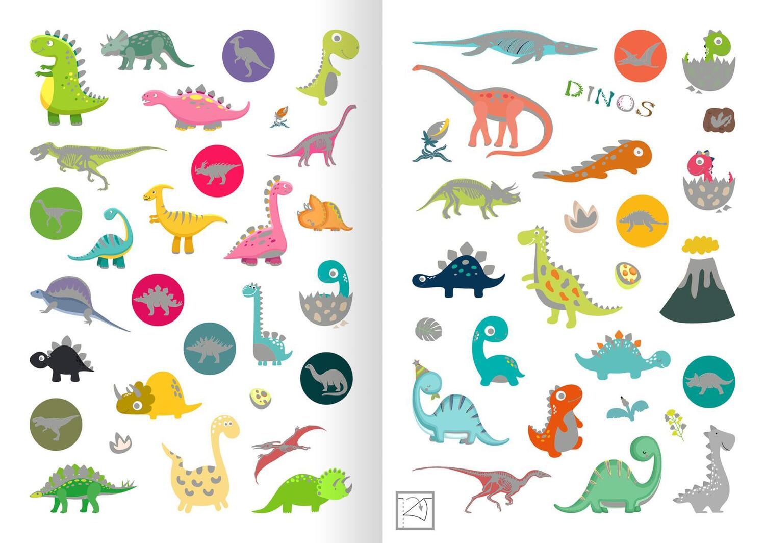 Bild: 4014489126799 | Metallic-Sticker - Dinosaurier | Über 200 Super-Glanz-Sticker | Stück