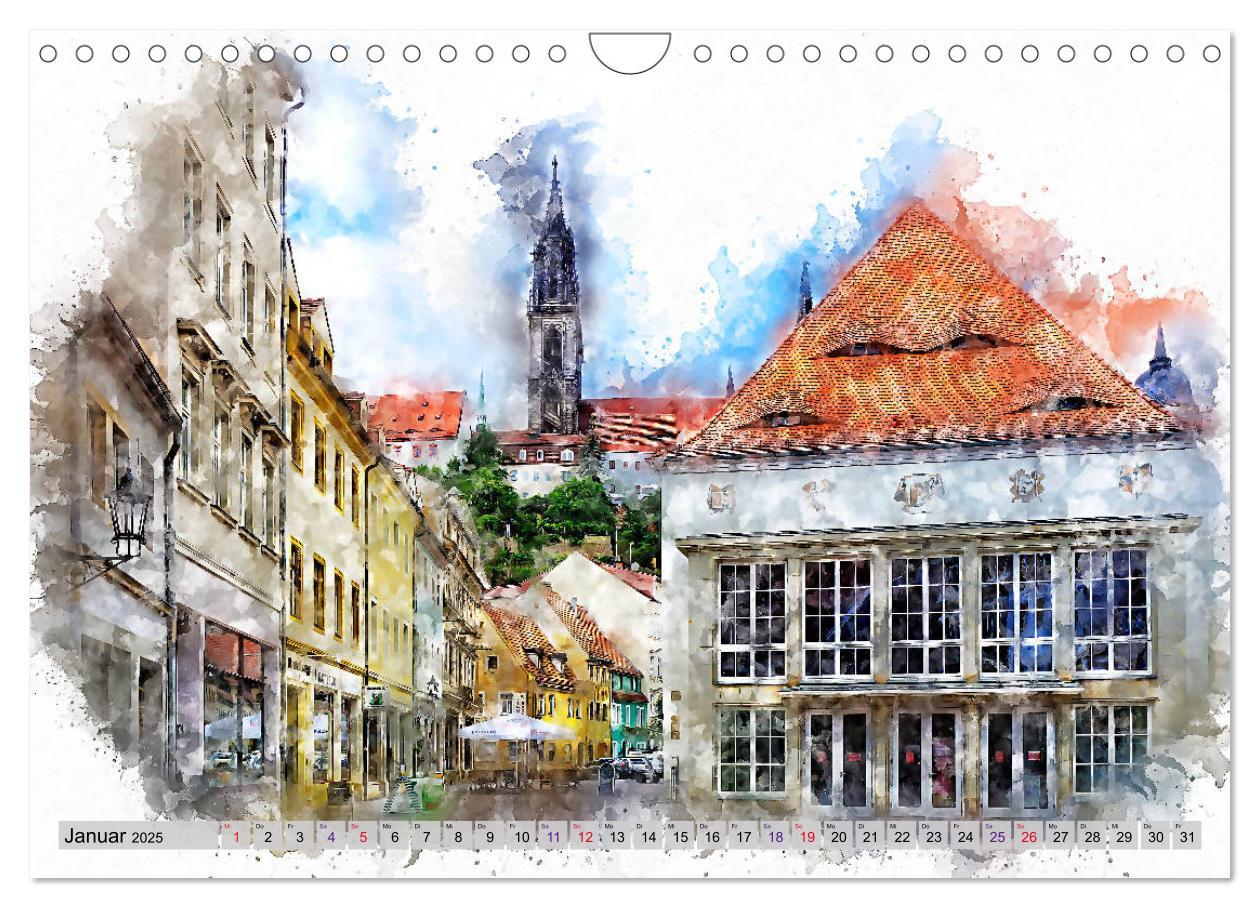 Bild: 9783435301928 | Malerisches Meißen (Wandkalender 2025 DIN A4 quer), CALVENDO...