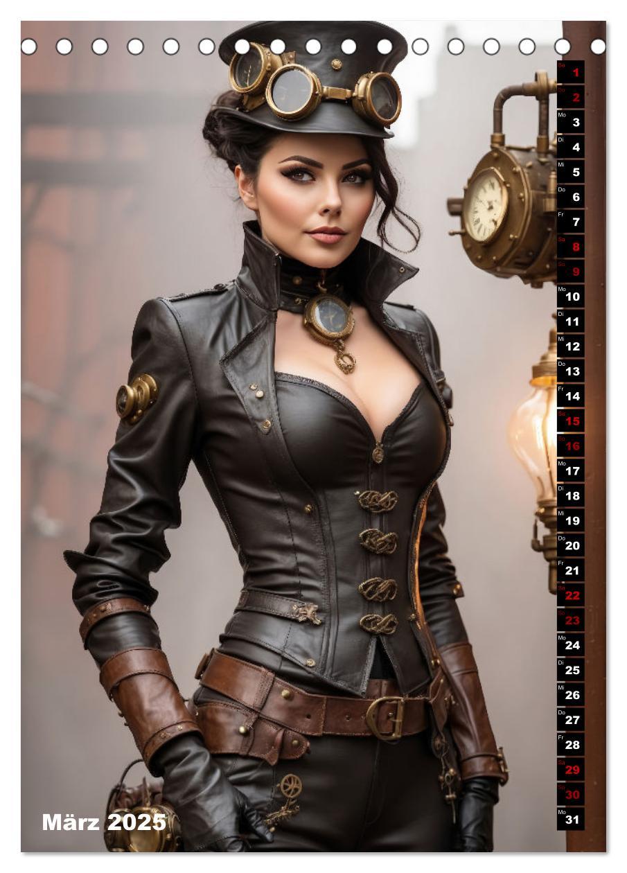 Bild: 9783435845385 | Steampunk Divas (Tischkalender 2025 DIN A5 hoch), CALVENDO...