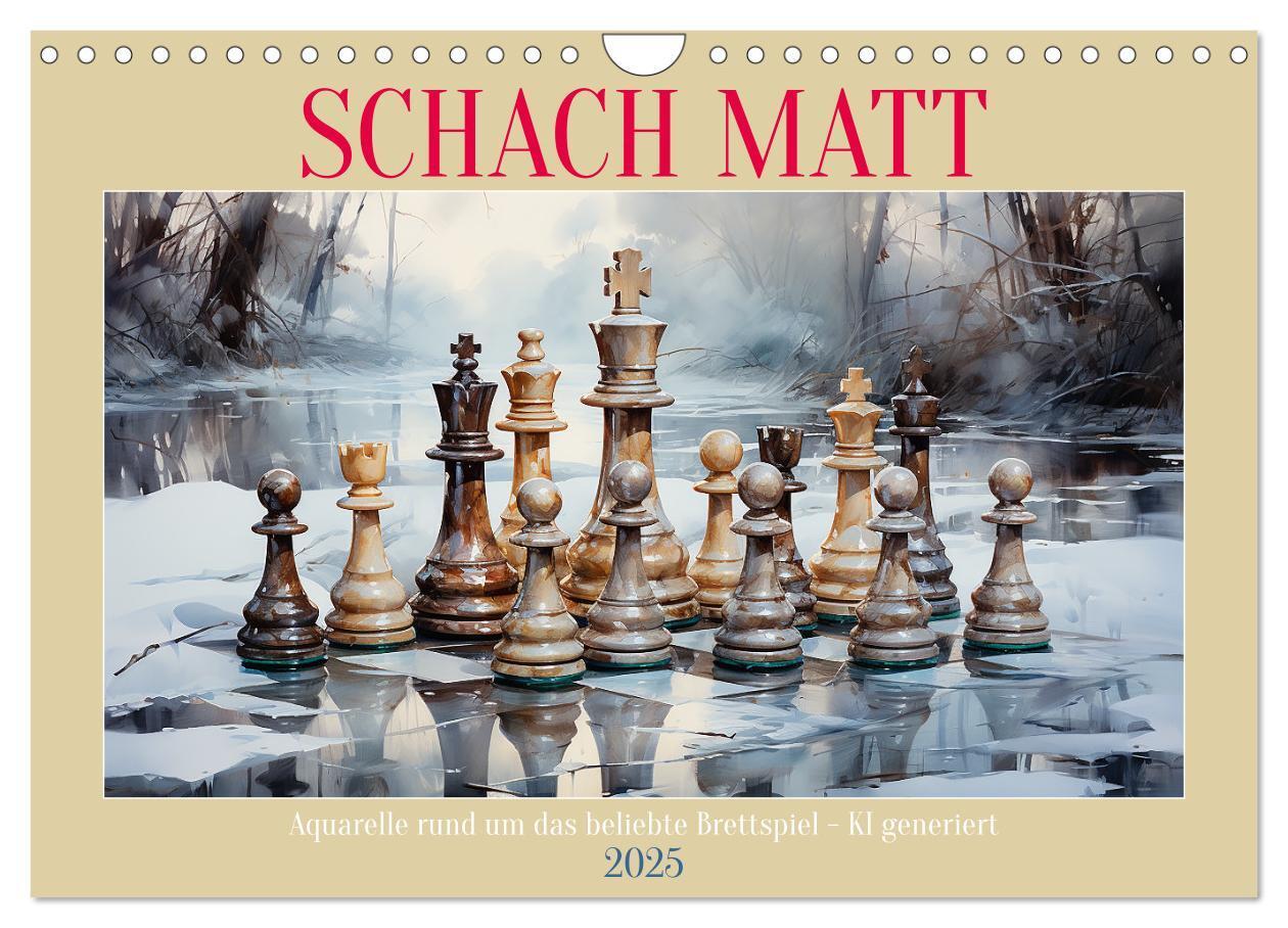 Cover: 9783383851926 | Schach Matt (Wandkalender 2025 DIN A4 quer), CALVENDO Monatskalender