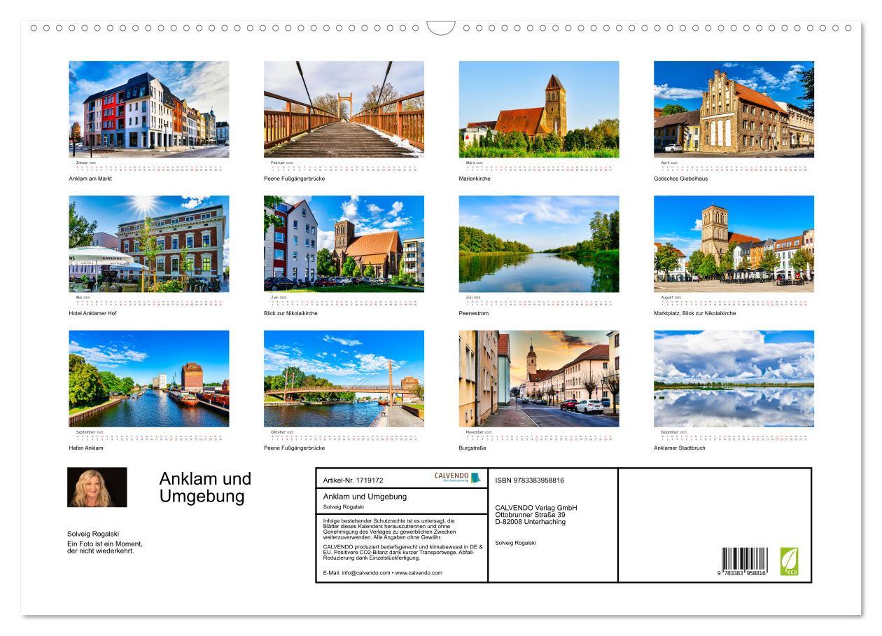 Bild: 9783383958816 | Anklam und Umgebung (Wandkalender 2025 DIN A2 quer), CALVENDO...