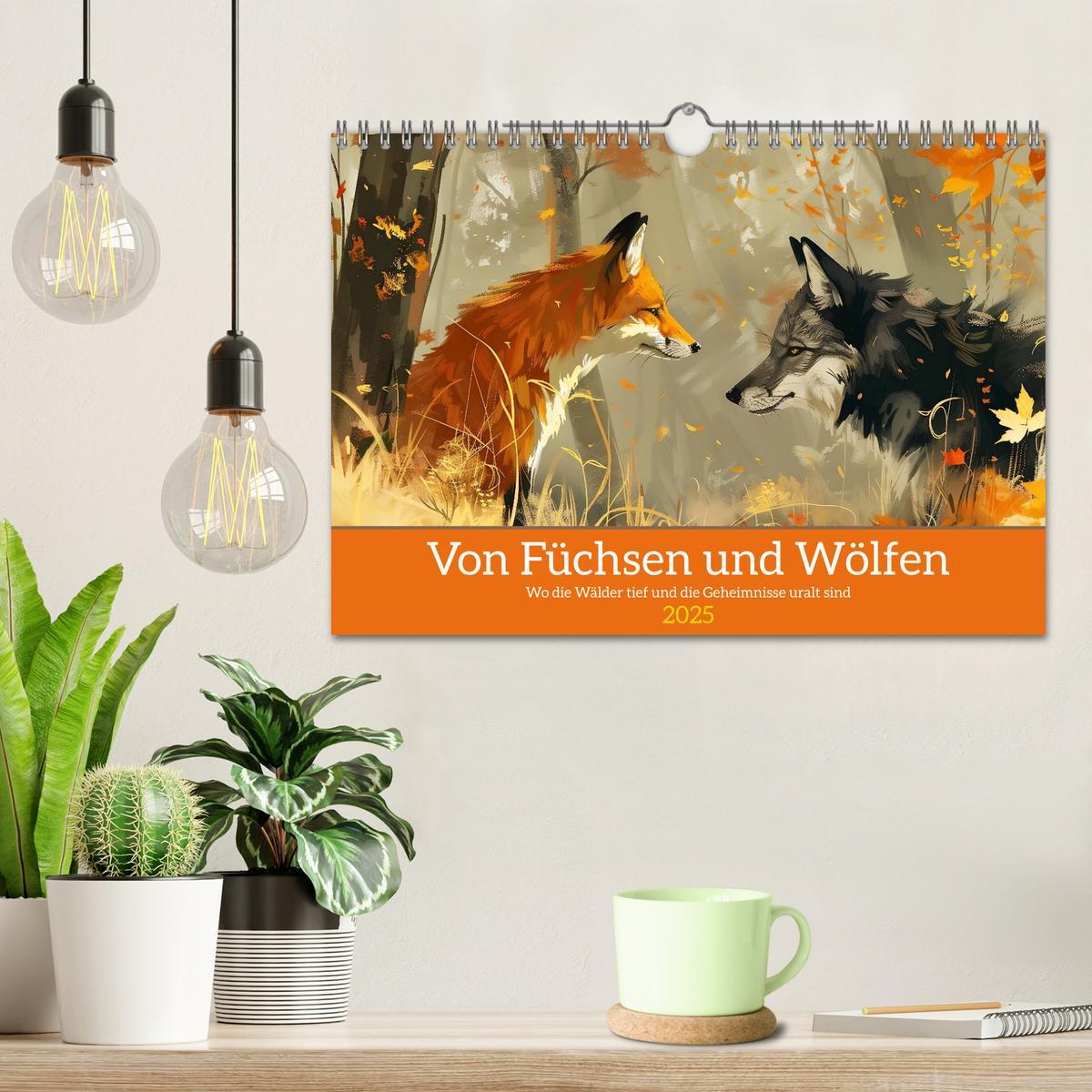 Bild: 9783457145135 | Von Füchsen und Wölfen (Wandkalender 2025 DIN A4 quer), CALVENDO...