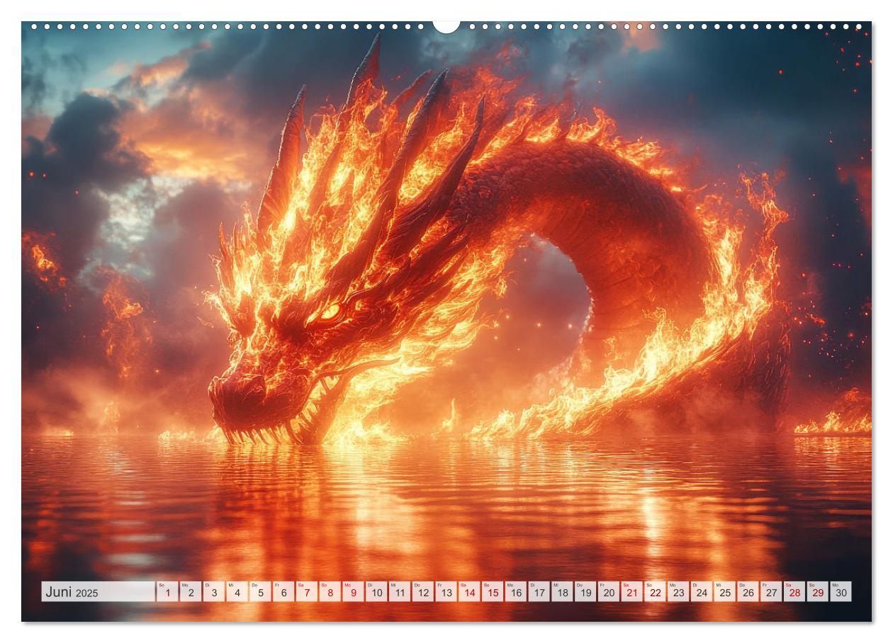 Bild: 9783457181492 | MÄCHTIGE DRACHEN Mystische Wesen (Wandkalender 2025 DIN A2 quer),...