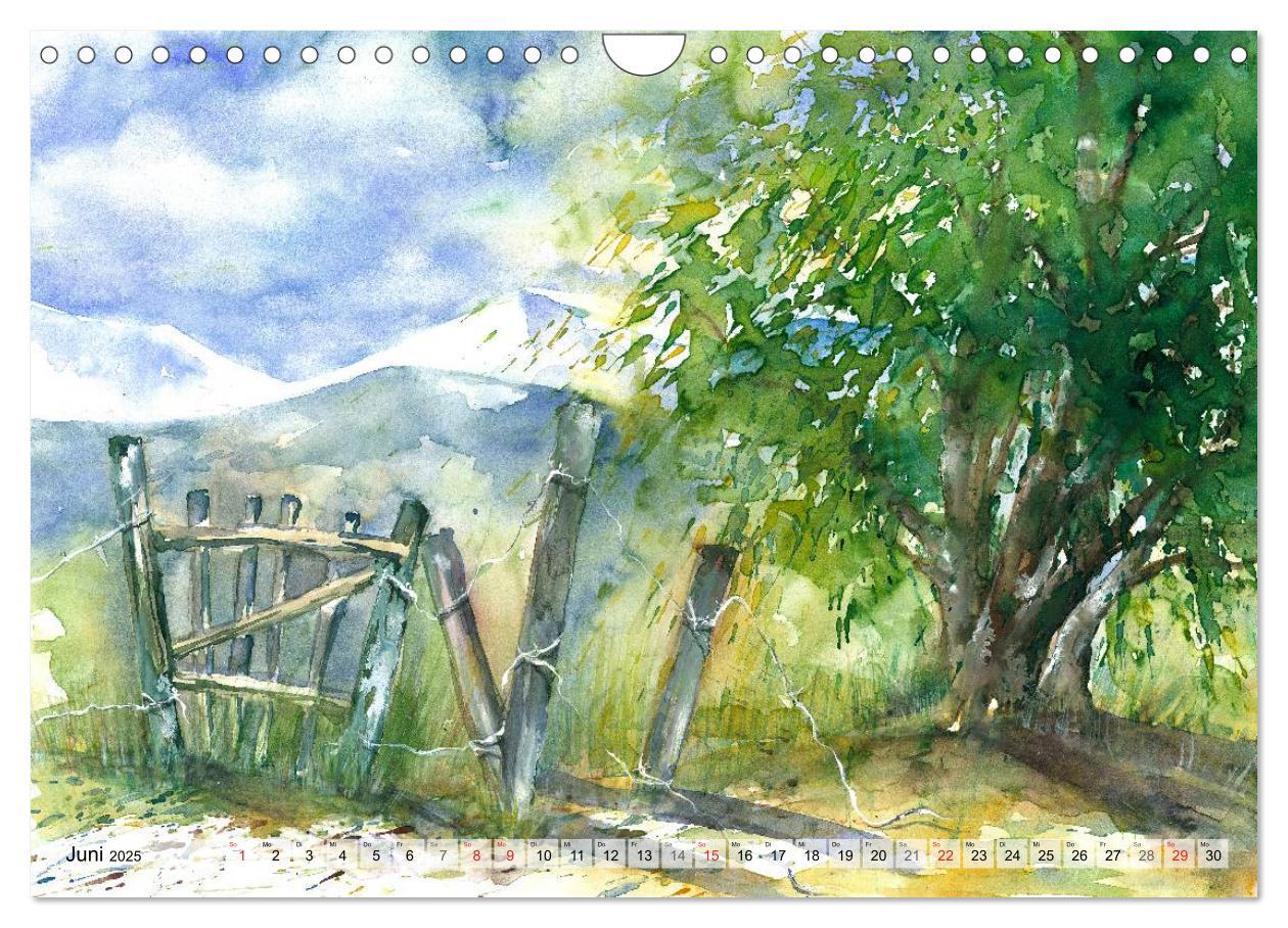 Bild: 9783435624676 | Jahreszeiten Aquarelle (Wandkalender 2025 DIN A4 quer), CALVENDO...