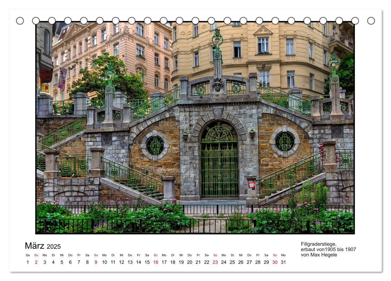 Bild: 9783435304011 | Jugendstil-Baukunst in Wien (Tischkalender 2025 DIN A5 quer),...