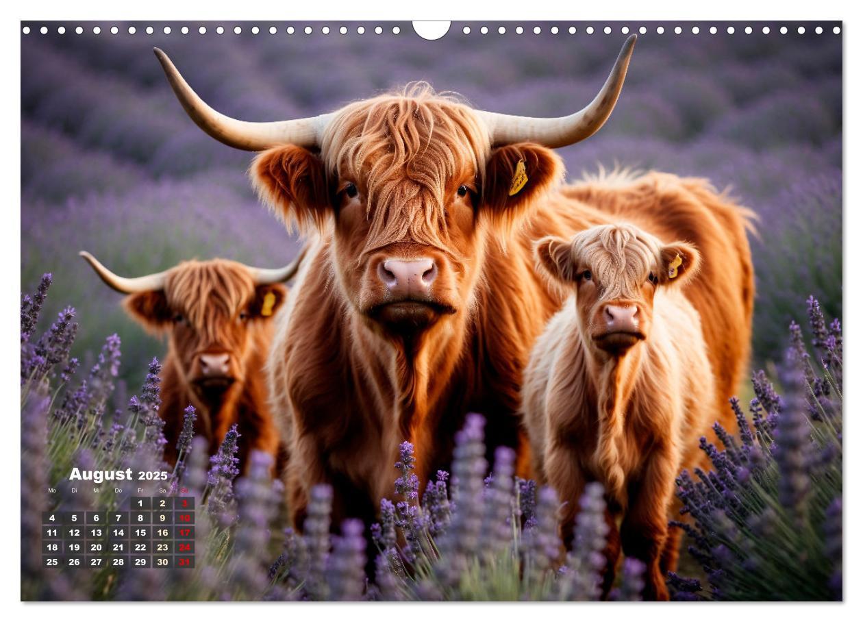 Bild: 9783383840067 | Highland Kühe (Wandkalender 2025 DIN A3 quer), CALVENDO Monatskalender