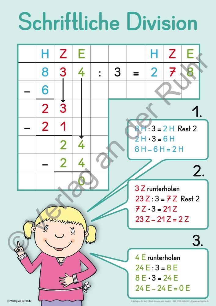 Bild: 9783834608710 | Merk-Poster Mathe-Wissen auf einen Blick Klasse 3/4 | Ruhr | Poster