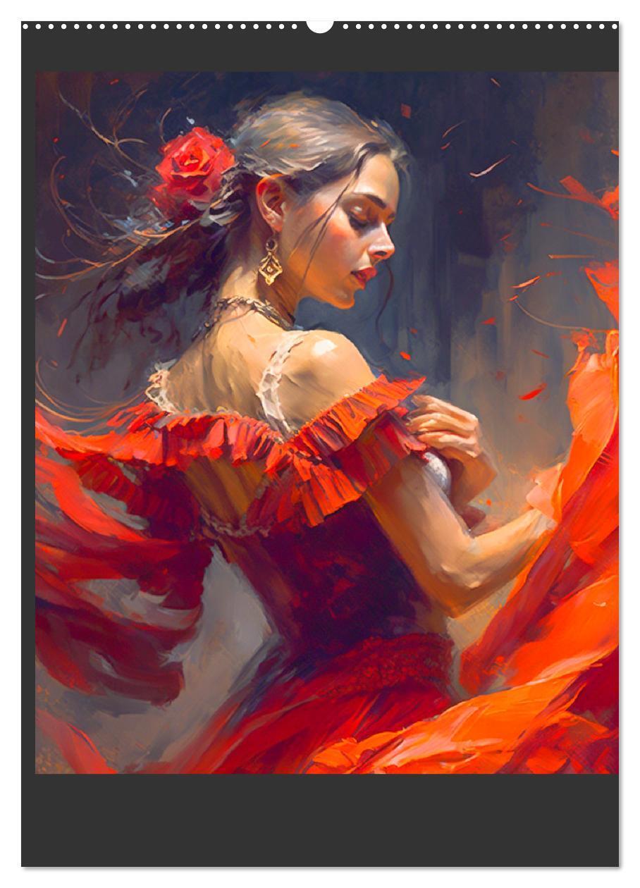 Bild: 9783435872923 | Flamenco. Anmutige Tänzerinnen. Illustrationen (Wandkalender 2025...