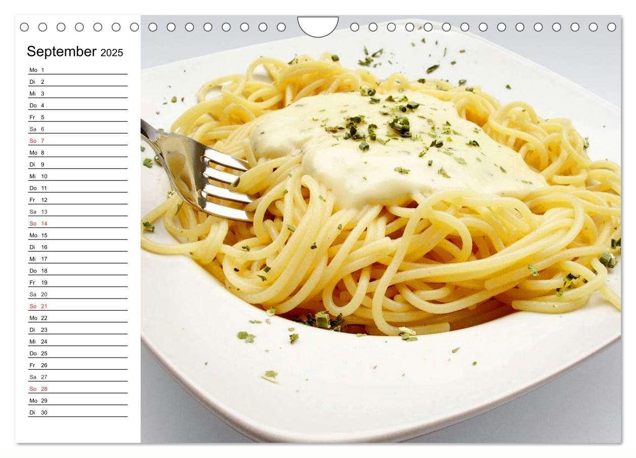 Bild: 9783435505739 | Heute gibt es Nudeln! Basta! Pasta-Impressionen (Wandkalender 2025...