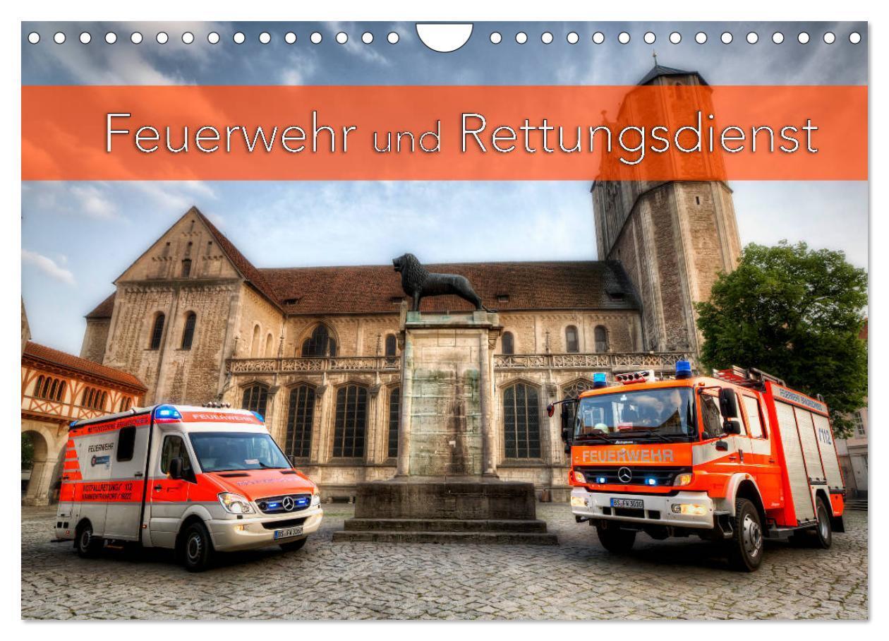 Cover: 9783435422579 | Feuerwehr und Rettungsdienst (Wandkalender 2025 DIN A4 quer),...