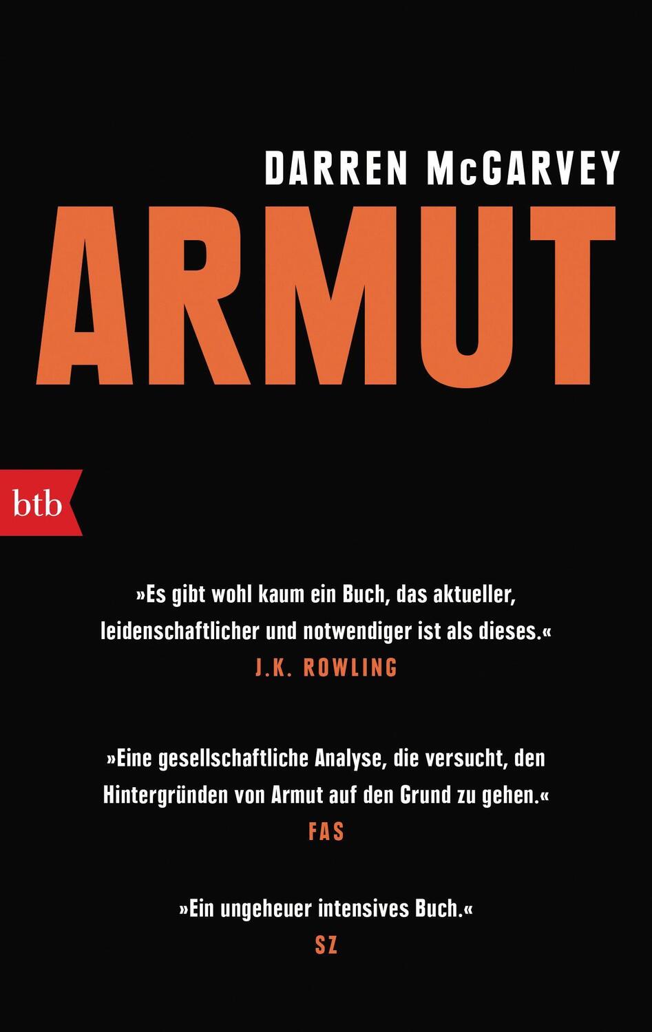 Cover: 9783442771059 | ARMUT | Darren Mcgarvey | Taschenbuch | Deutsch | 2021 | btb