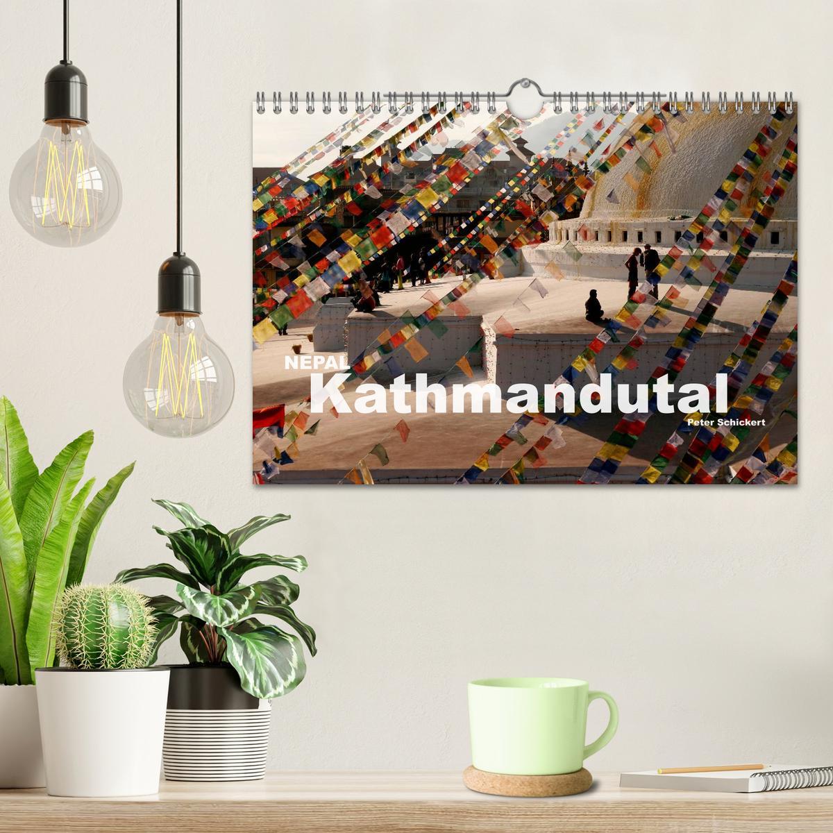 Bild: 9783435666966 | Nepal - Kathmandutal (Wandkalender 2025 DIN A4 quer), CALVENDO...