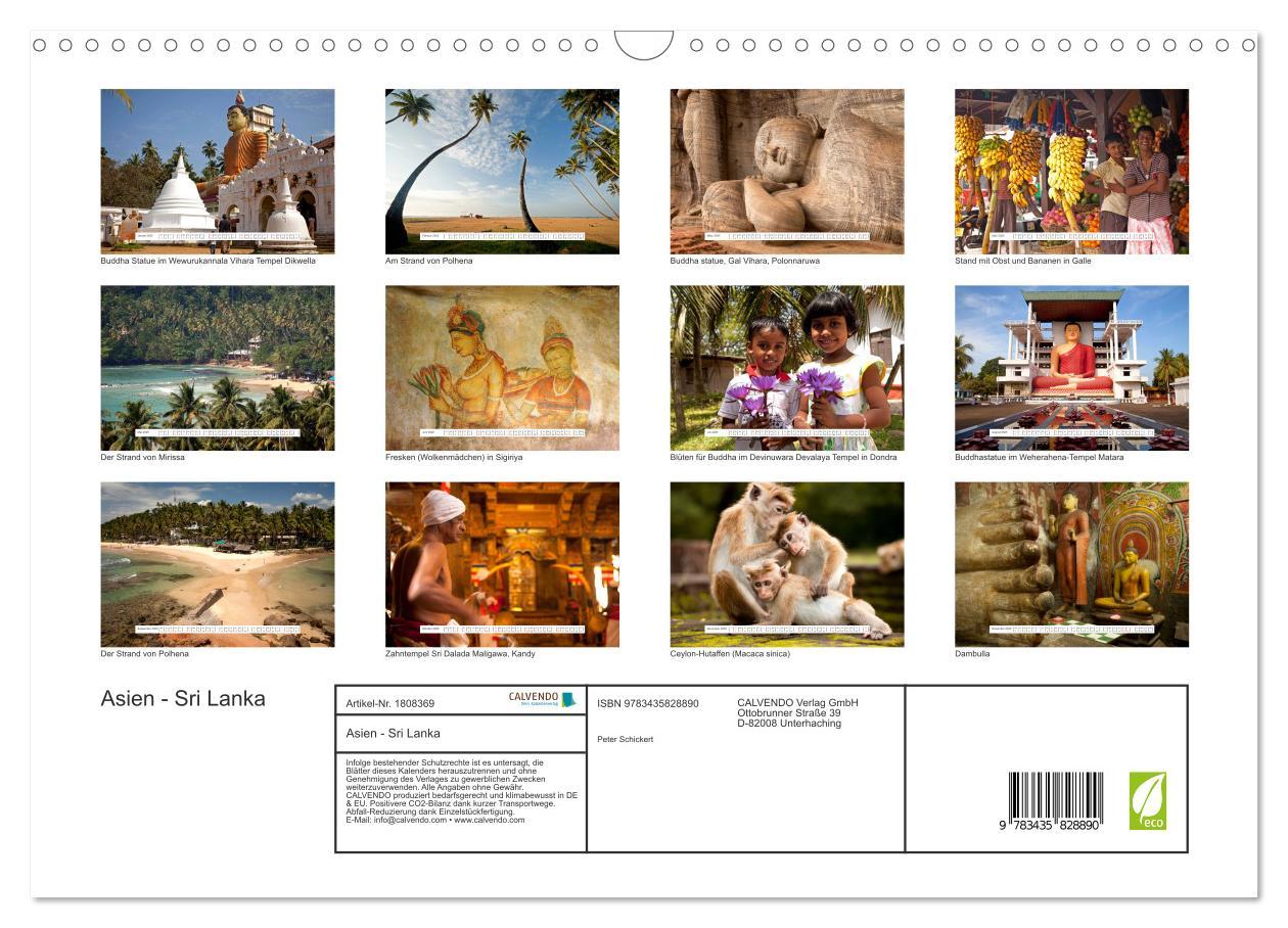 Bild: 9783435828890 | Asien - Sri Lanka (Wandkalender 2025 DIN A3 quer), CALVENDO...