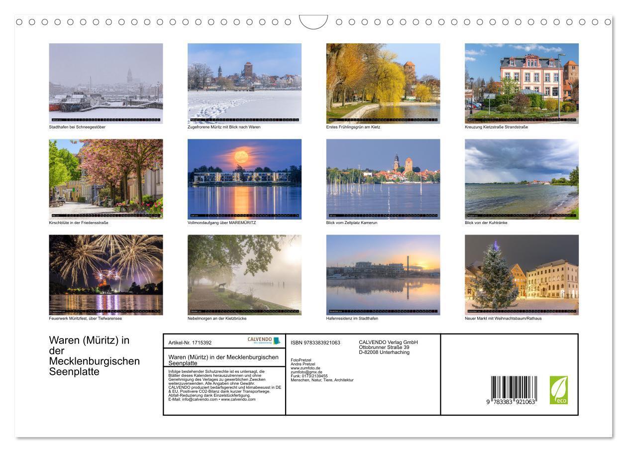 Bild: 9783383921063 | Waren (Müritz) in der Mecklenburgischen Seenplatte (Wandkalender...