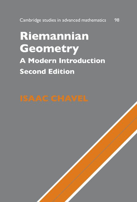 Cover: 9780521853682 | Riemannian Geometry | A Modern Introduction | Isaac Chavel | Buch