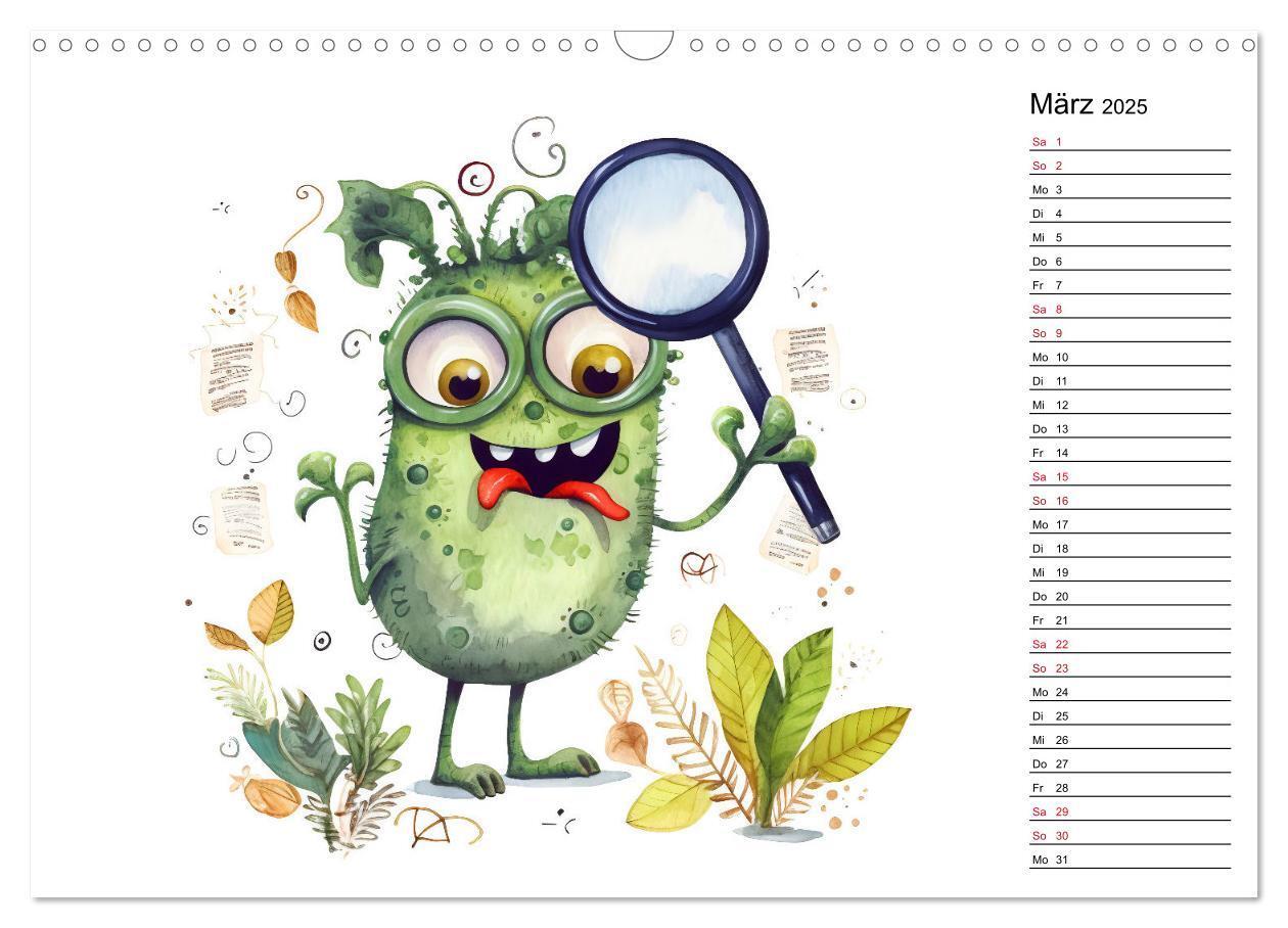 Bild: 9783383905728 | Monsterjobs - Kleine Monster, große Träume (Wandkalender 2025 DIN...