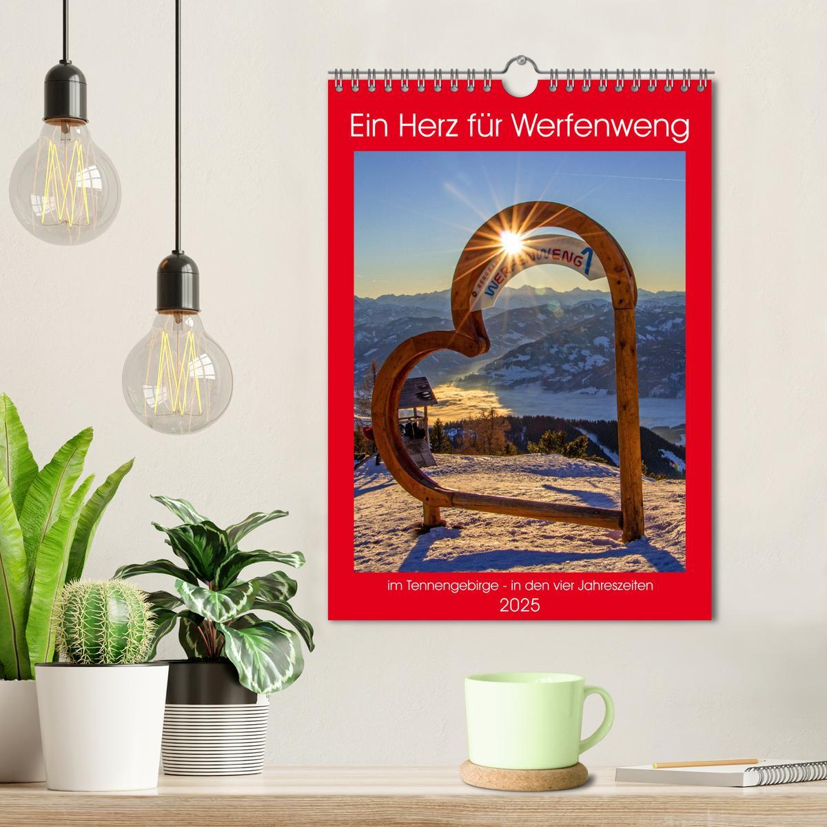 Bild: 9783383773129 | Ein Herz für Werfenweng (Wandkalender 2025 DIN A4 hoch), CALVENDO...