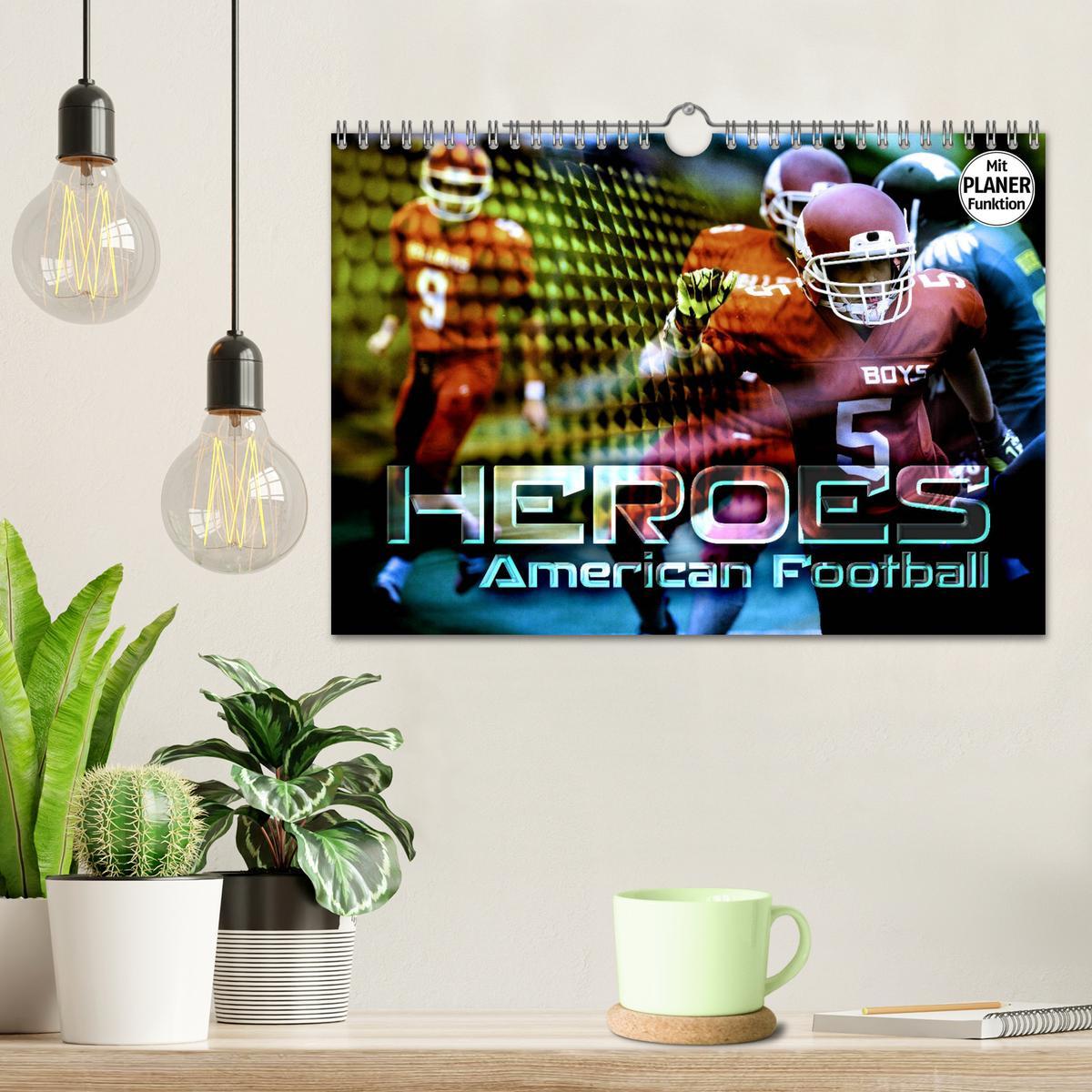 Bild: 9783435417285 | HEROES - American Football (Wandkalender 2025 DIN A4 quer),...