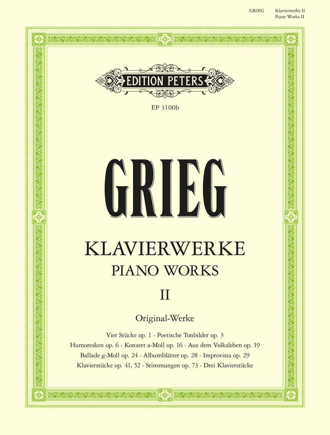 Cover: 9790014013967 | Piano Works -- Original Works | Edvard Grieg | Taschenbuch | 220 S.