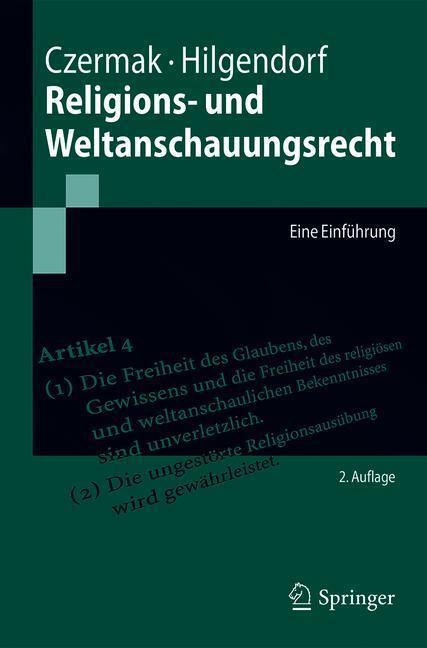 Cover: 9783662560778 | Religions- und Weltanschauungsrecht | Eine Einführung | Taschenbuch