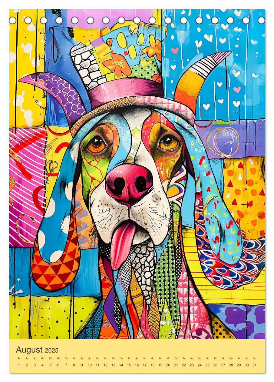 Bild: 9783457233979 | Pop-Art Hunde - Moderne, verrückte Hundeporträts (Tischkalender...