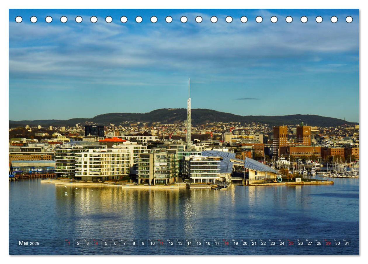 Bild: 9783435276332 | Oslo - Norwegen (Tischkalender 2025 DIN A5 quer), CALVENDO...