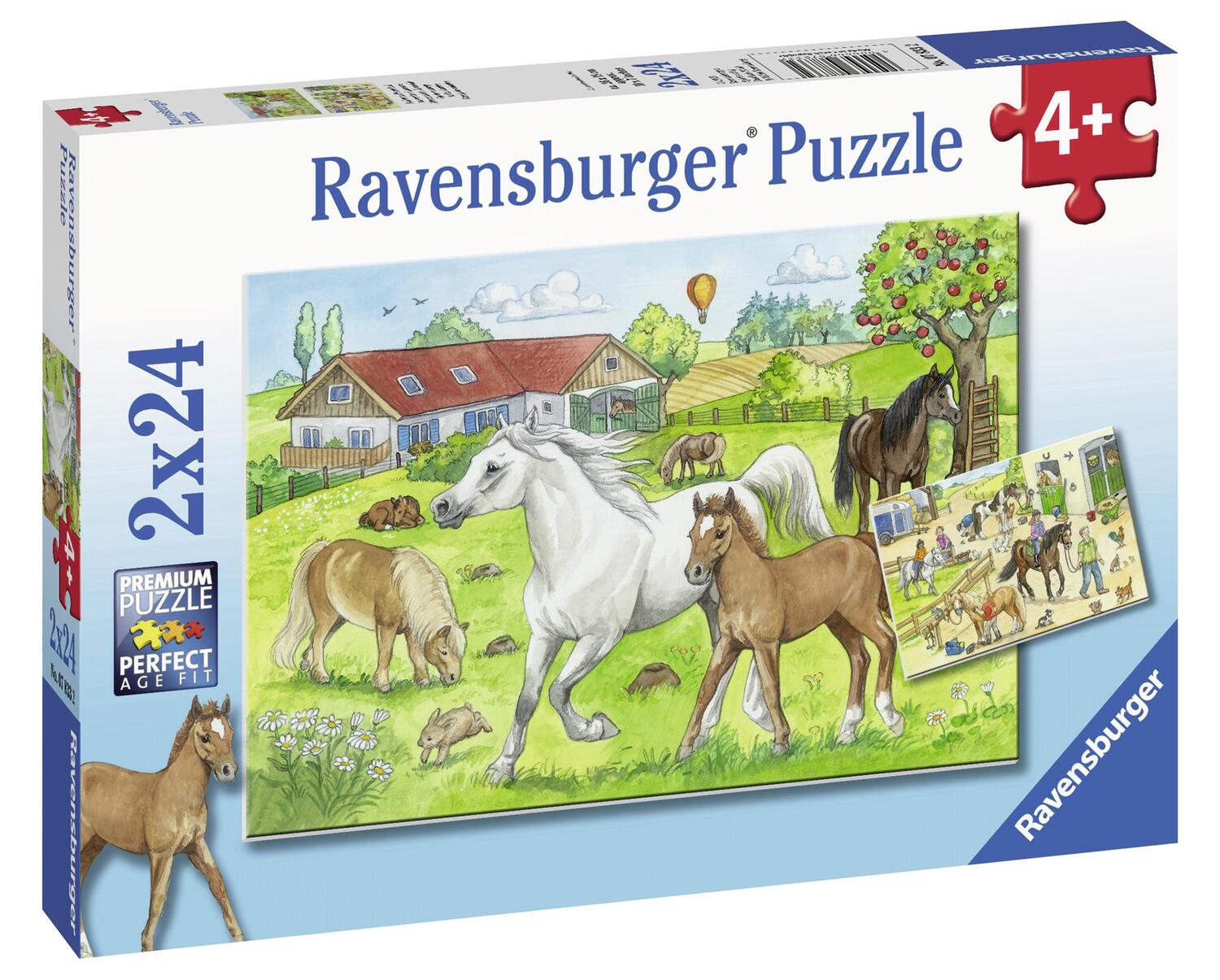 Bild: 4005556078332 | Auf dem Pferdehof - Puzzle mit 2x24 Teilen | Spiel | Deutsch | 2019