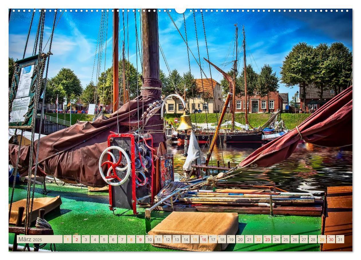 Bild: 9783435662210 | Ostfriesland - der alte Hafen Carolinensiel (Wandkalender 2025 DIN...