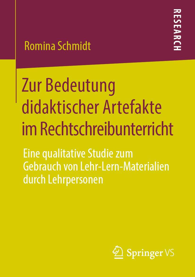 Cover: 9783658284275 | Zur Bedeutung didaktischer Artefakte im Rechtschreibunterricht | Buch