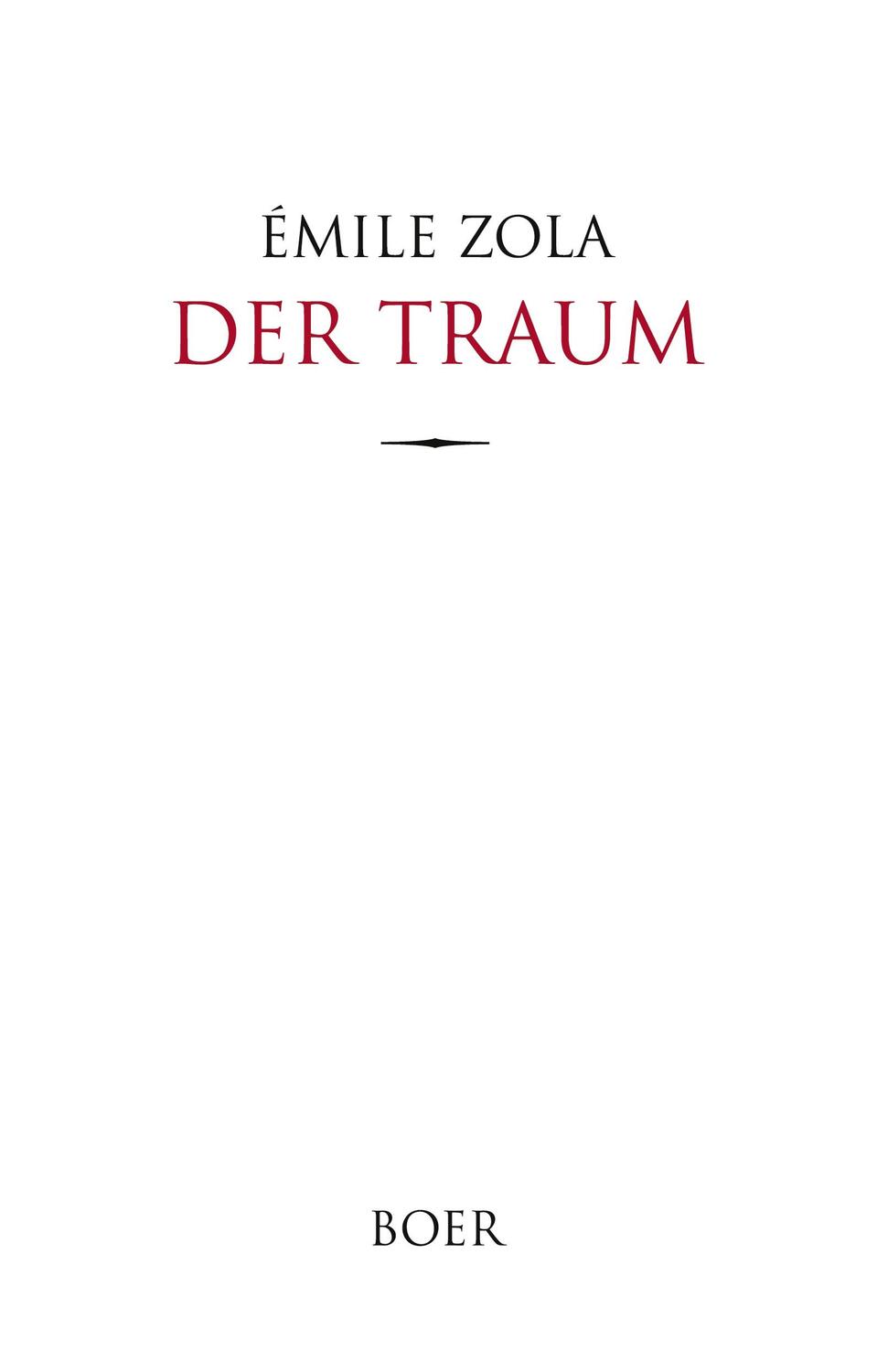 Cover: 9783966624336 | Der Traum | Aus dem Französischen übersetzt von Armin Schwarz | Zola