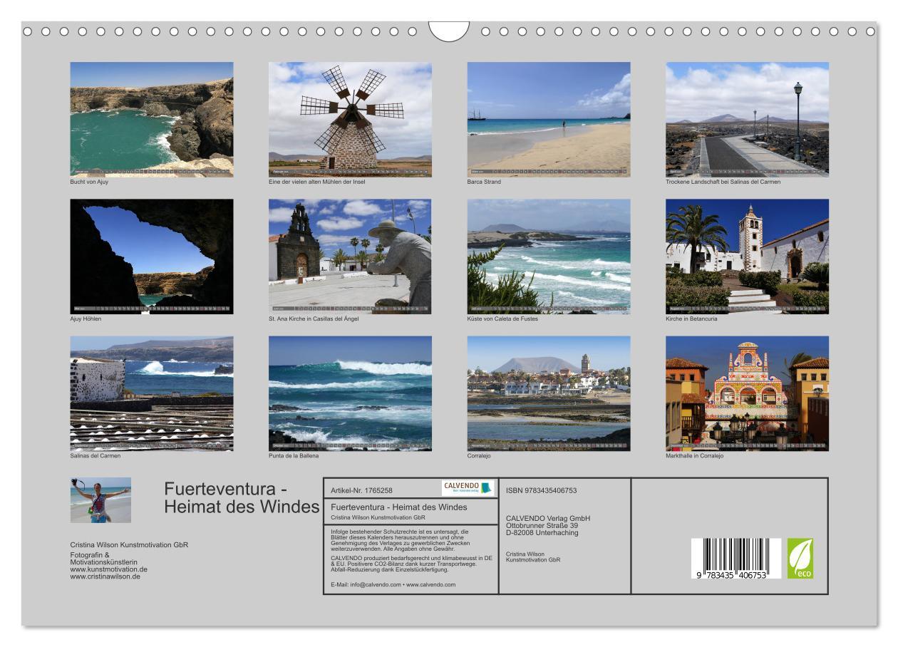 Bild: 9783435406753 | Fuerteventura - Heimat des Windes (Wandkalender 2025 DIN A3 quer),...