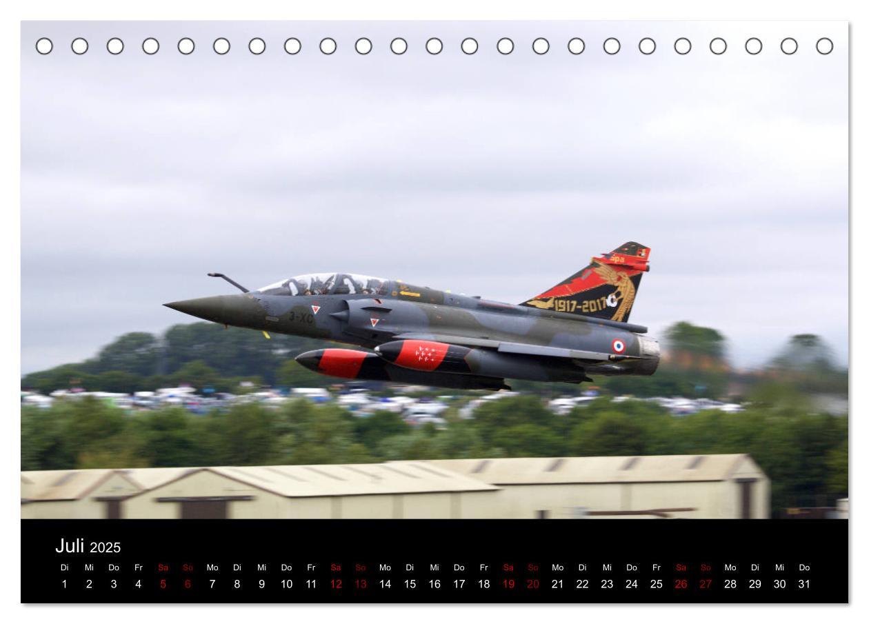 Bild: 9783435347568 | Militärjets (Tischkalender 2025 DIN A5 quer), CALVENDO Monatskalender