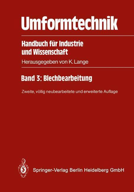 Cover: 9783540500391 | Umformtechnik | Handbuch für Industrie und Wissenschaft | Buch | xxiv