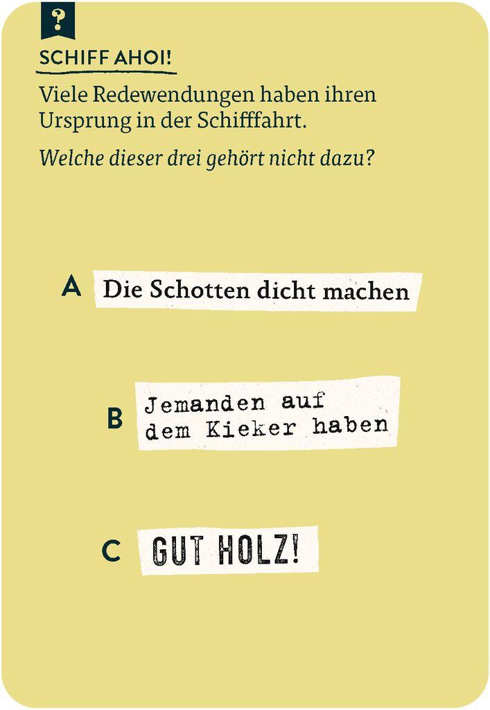 Bild: 9783964553065 | Das große Quiz der Redewendungen &amp; Sprichwörter | Nicola Berger | Buch