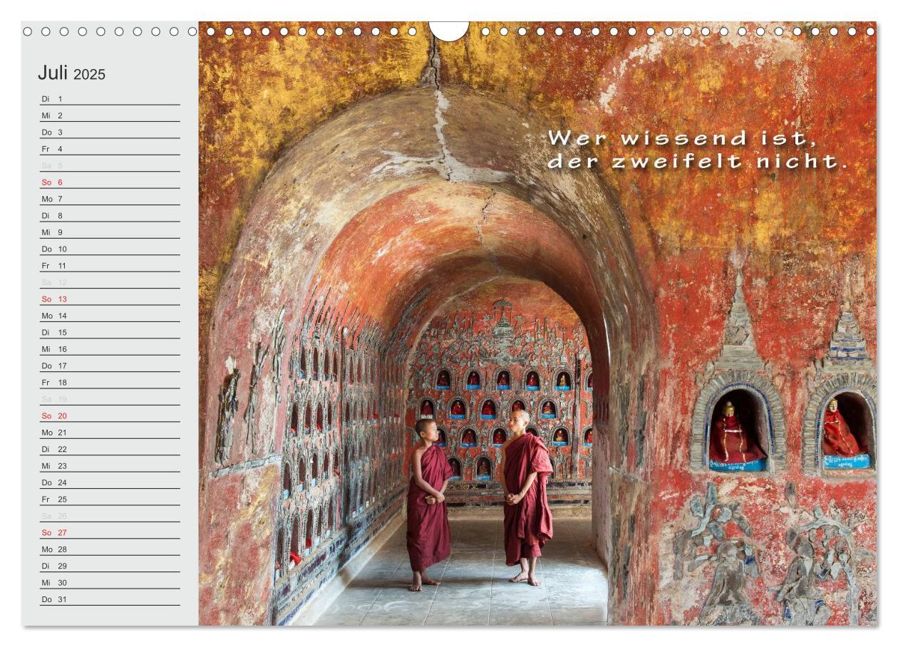 Bild: 9783435550944 | BUDDHA Buddhistische Weisheiten (Wandkalender 2025 DIN A3 quer),...