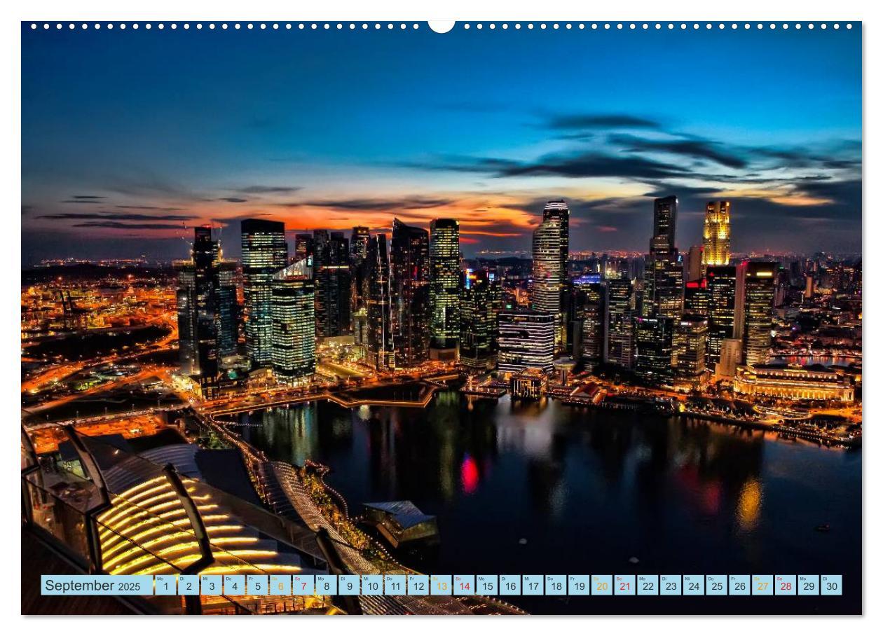 Bild: 9783435585564 | Städte der Welt - Skylines in der Nacht (Wandkalender 2025 DIN A2...