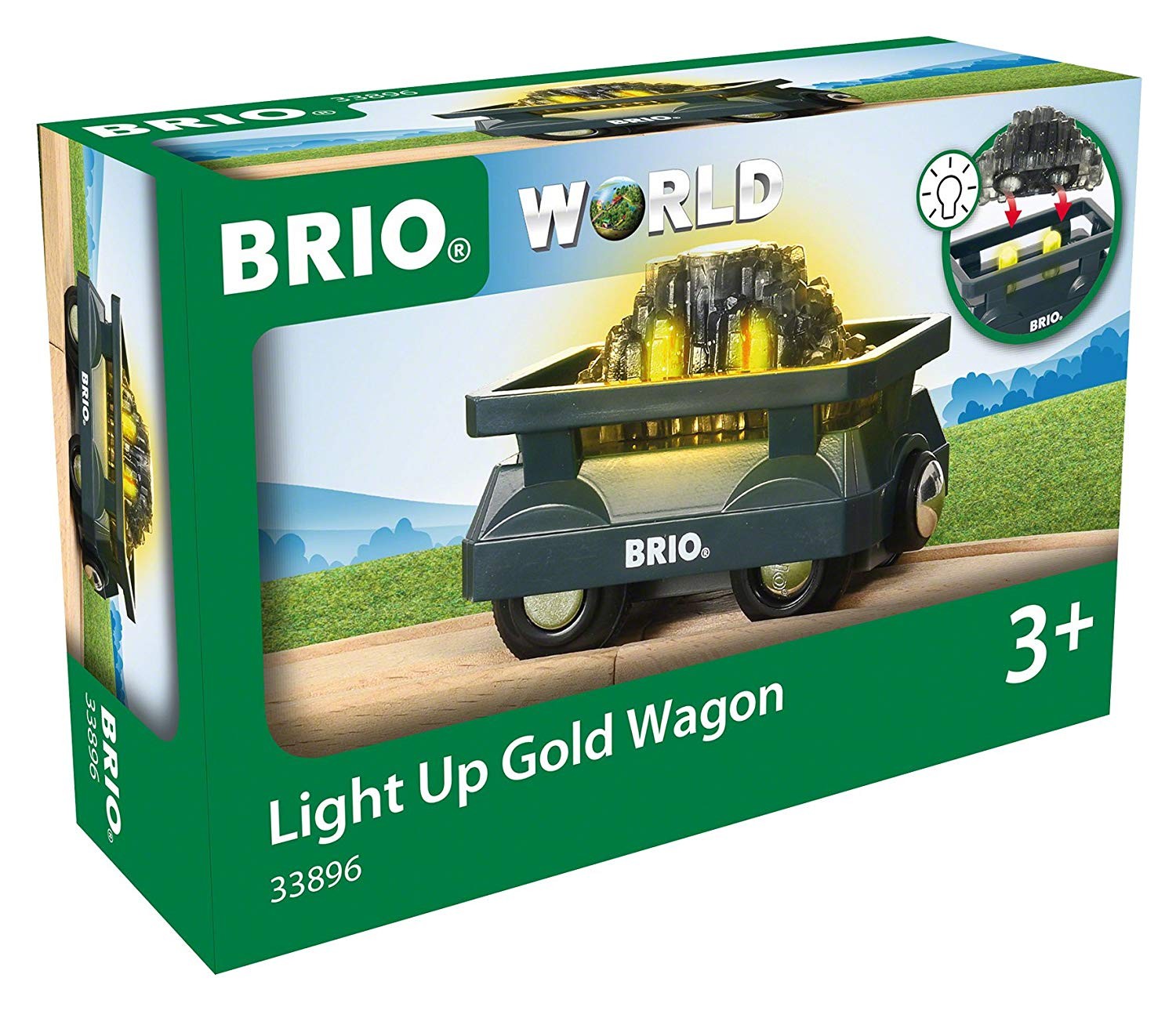 Cover: 7312350338966 | 33896 BRIO Goldwaggon mit Licht | Spiel | Spiel | Deutsch | 2019