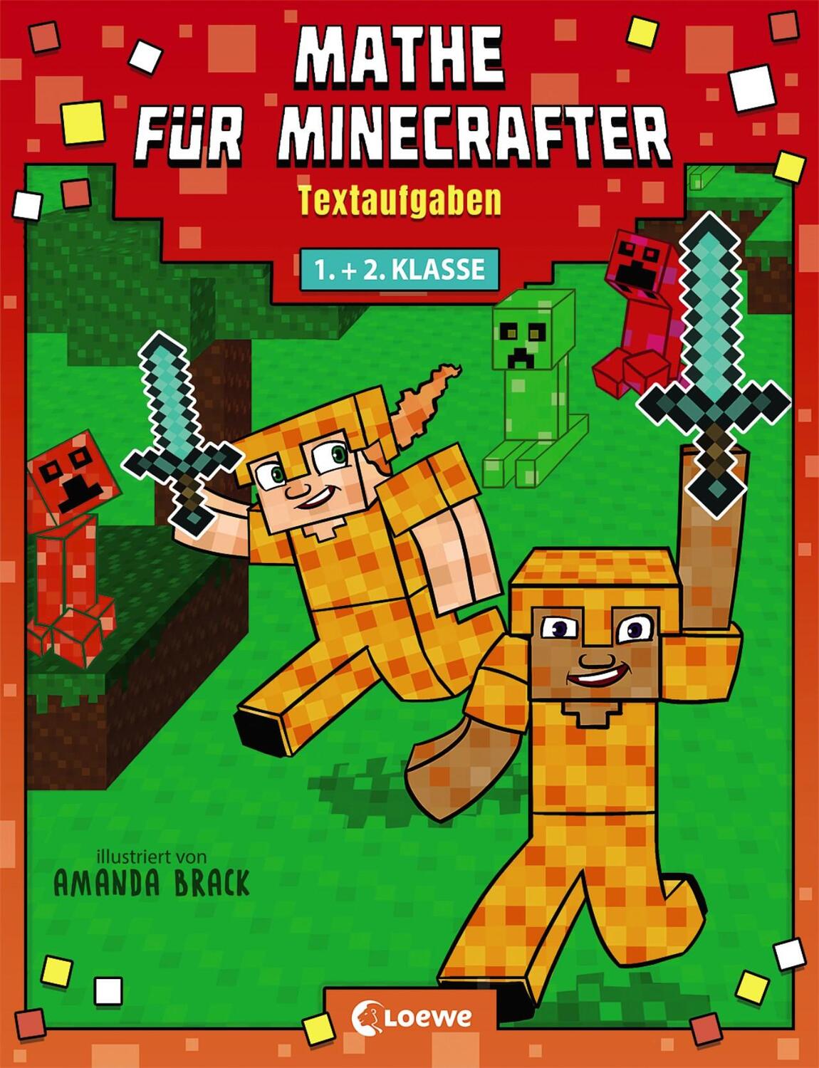 Cover: 9783743205987 | Mathe für Minecrafter - Textaufgaben 1. und 2. Klasse | Amanda Brack