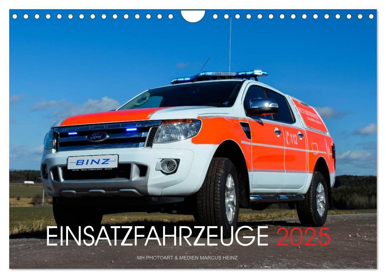 Cover: 9783435625420 | Einsatzfahrzeuge (Wandkalender 2025 DIN A4 quer), CALVENDO...