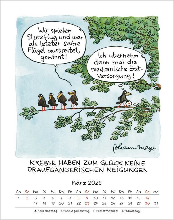 Bild: 9783731876656 | Krebs 2025 | Korsch Verlag | Kalender | Spiralbindung | 13 S. | 2025