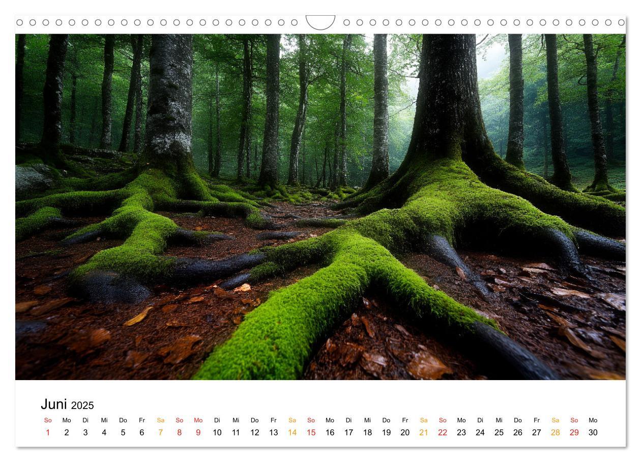 Bild: 9783457224786 | Mystik der Wälder (Wandkalender 2025 DIN A3 quer), CALVENDO...