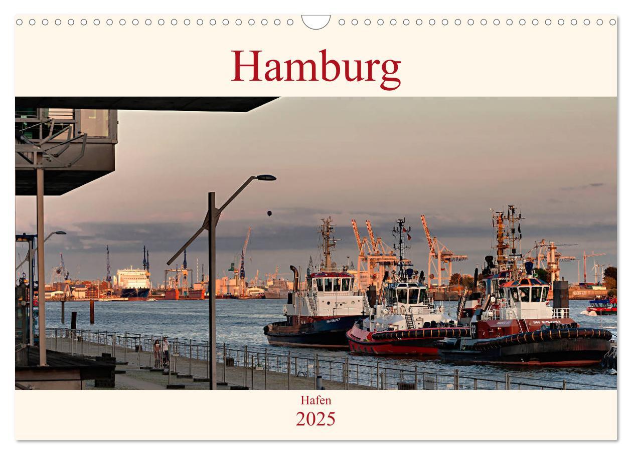 Cover: 9783435293544 | Hamburg Hafen (Wandkalender 2025 DIN A3 quer), CALVENDO Monatskalender