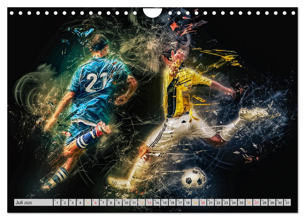 Bild: 9783435161546 | Fußball - extrem (Wandkalender 2025 DIN A4 quer), CALVENDO...